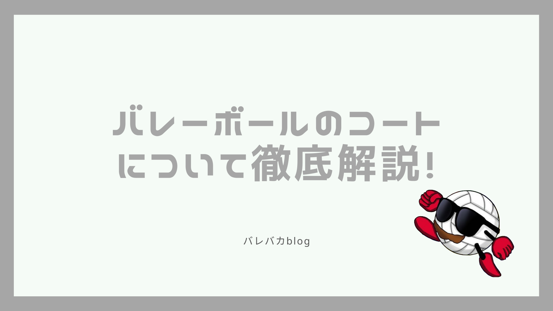バレーボールのコートのサイズやルールについて分かりやすく解説します バレバカblog